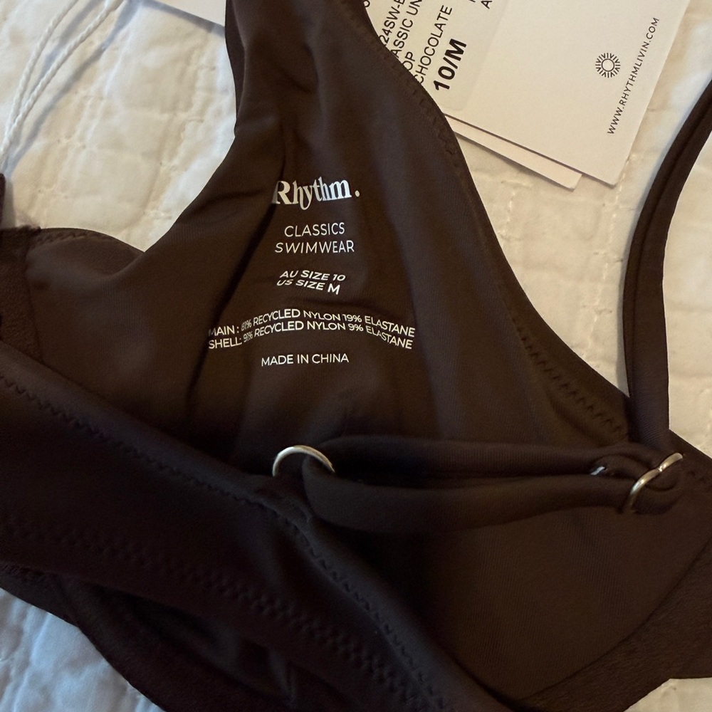 Rhythm Dark Brown Two-Piece Bikini Set - M - Picture 10 of 12